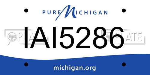 IAI5286 Michigan License Plate