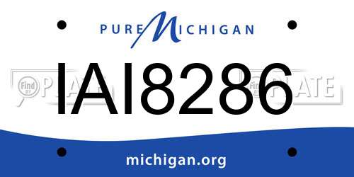 IAI8286 Michigan License Plate