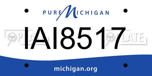 IAI8517 Michigan License Plate