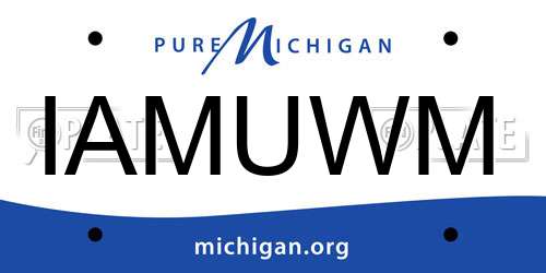 IAMUWM Michigan License Plate