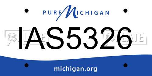 IAS5326 Michigan License Plate