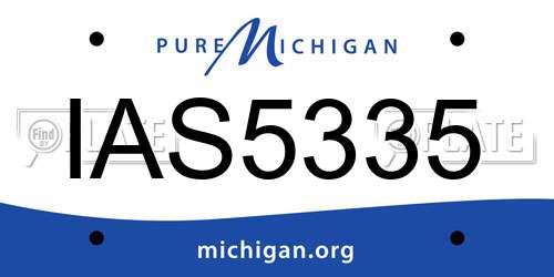 IAS5335 Michigan License Plate