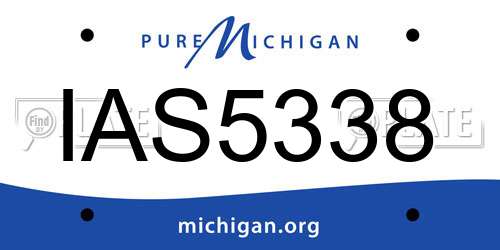 IAS5338 Michigan License Plate