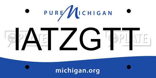 IATZGTT Michigan License Plate