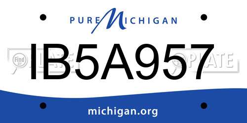 IB5A957 Michigan License Plate