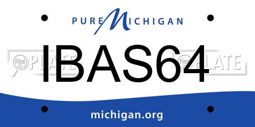 IBAS64 Michigan License Plate