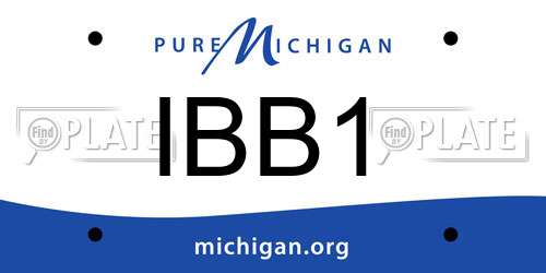 IBB1 Michigan License Plate
