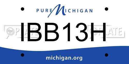 IBB13H Michigan License Plate