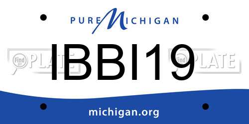IBBI19 Michigan License Plate