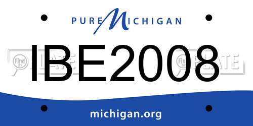 IBE2008 Michigan License Plate