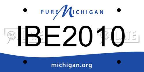 IBE2010 Michigan License Plate