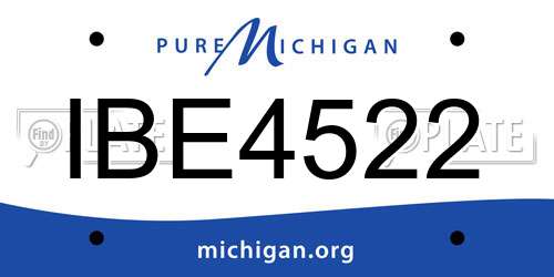 IBE4522 Michigan License Plate