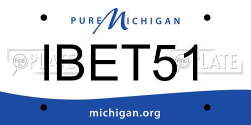 IBET51 Michigan License Plate