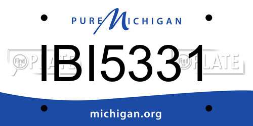 IBI5331 Michigan License Plate