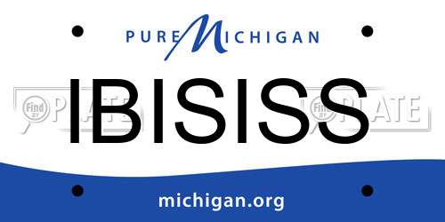 IBISISS Michigan License Plate