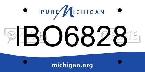 IBO6828 Michigan License Plate