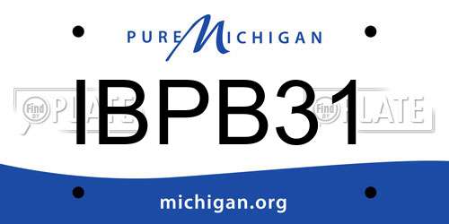 IBPB31 Michigan License Plate