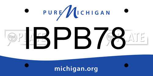 IBPB78 Michigan License Plate