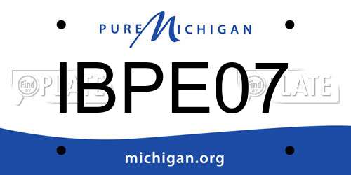 IBPE07 Michigan License Plate