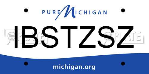 IBSTZSZ Michigan License Plate
