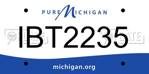 IBT2235 Michigan License Plate