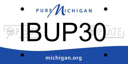IBUP30 Michigan License Plate