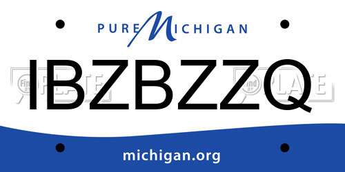 IBZBZZQ Michigan License Plate