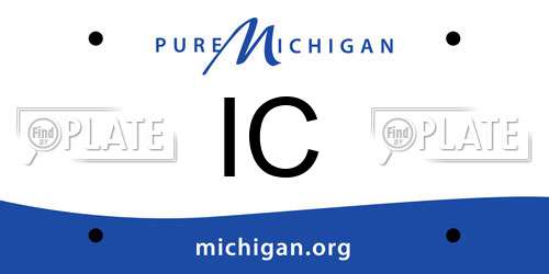 IC Michigan License Plate