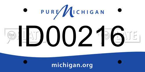 ID00216 Michigan License Plate