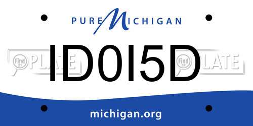 ID0I5D Michigan License Plate