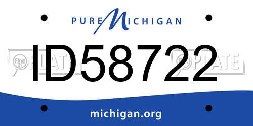 ID58722 Michigan License Plate