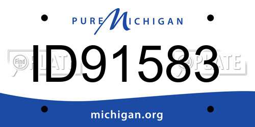 ID91583 Michigan License Plate