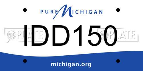 IDD150 Michigan License Plate