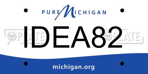 IDEA82 Michigan License Plate