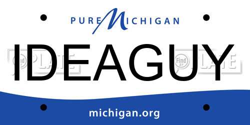 IDEAGUY Michigan License Plate