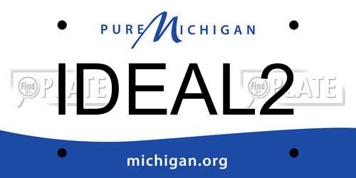 IDEAL2 Michigan License Plate