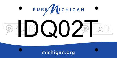 IDQ02T Michigan License Plate
