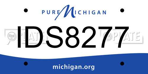 IDS8277 Michigan License Plate