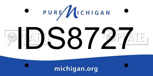 IDS8727 Michigan License Plate