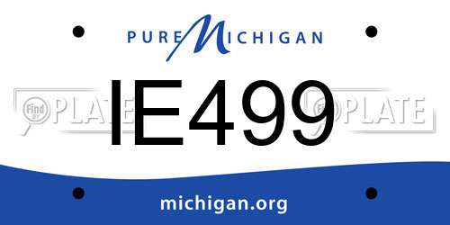 IE499 Michigan License Plate