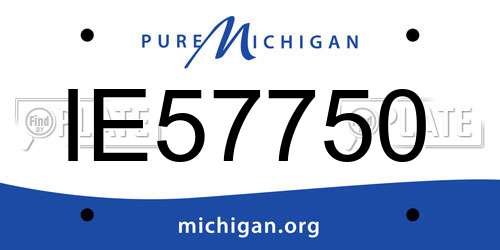 IE57750 Michigan License Plate