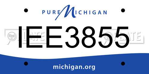 IEE3855 Michigan License Plate
