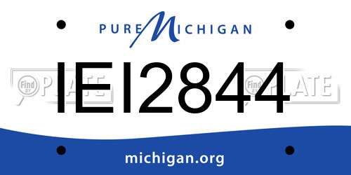 IEI2844 Michigan License Plate