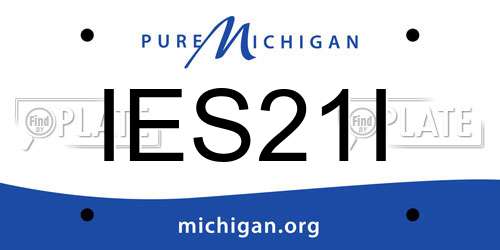 IES21I Michigan License Plate