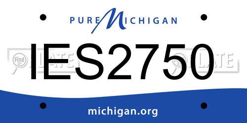 IES2750 Michigan License Plate