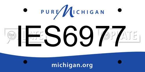 IES6977 Michigan License Plate
