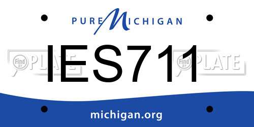 IES711 Michigan License Plate