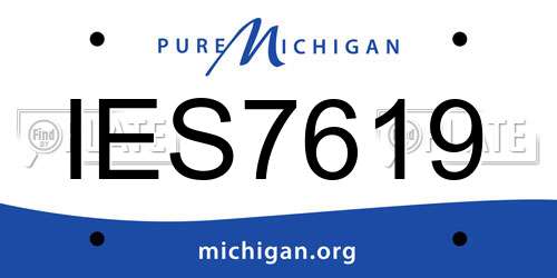 IES7619 Michigan License Plate