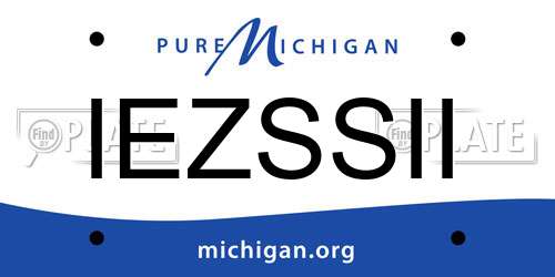 IEZSSII Michigan License Plate