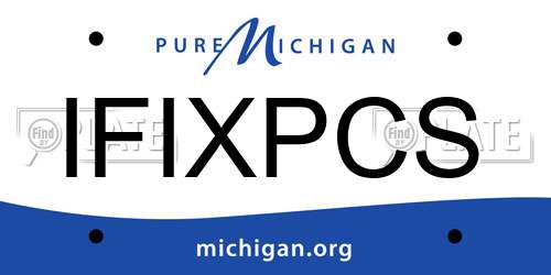 IFIXPCS Michigan License Plate